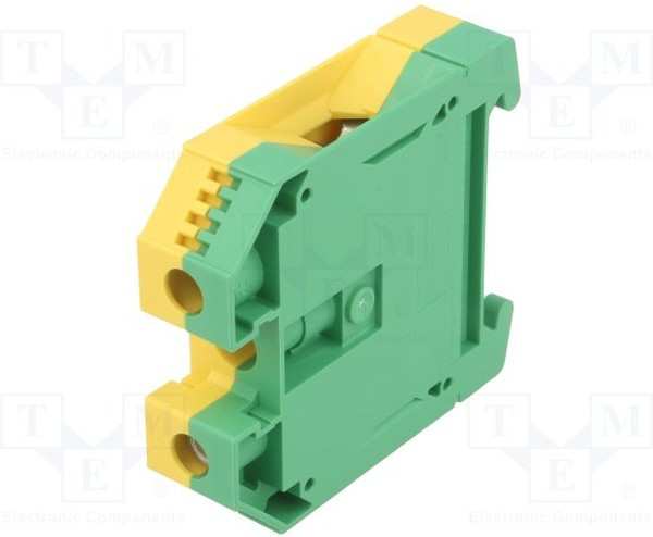 1010500000, DIN Rail Terminal Blocks FLAT HEAD,WM,GN/YL