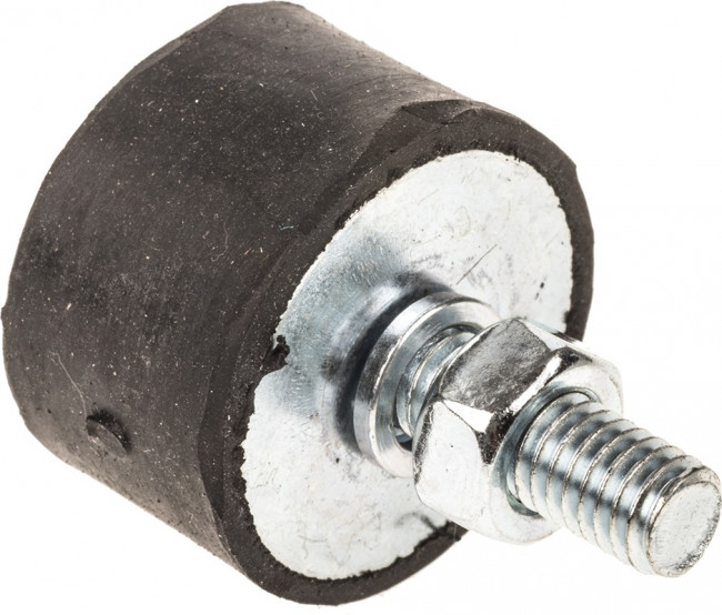 2515VE18-60, Cylindrical M6 Anti Vibration Mount, Male Buffer Foot with 79.2kg Compression Load 2515VE18-60, Cylindrical M6 Anti Vibration Mount, Male Buffer Foot with 79.2kg Compression Load