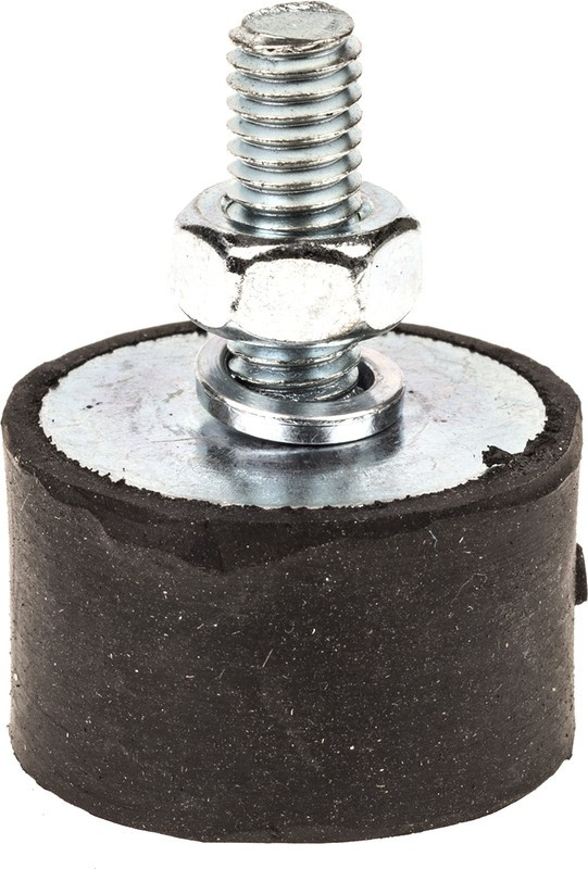 2515VE18-60, Cylindrical M6 Anti Vibration Mount, Male Buffer Foot with 79.2kg Compression Load 2515VE18-60, Cylindrical M6 Anti Vibration Mount, Male Buffer Foot with 79.2kg Compression Load