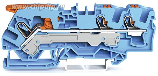 2106-5304, Feedthru Terminal, Cage Clamp, 3 Poles, 800V, 41A, 0.5 ... 10mm², Blue 2106-5304, Feedthru Terminal, Cage Clamp, 3 Poles, 800V, 41A, 0.5 ... 10mm², Blue