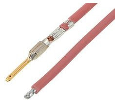 216303-2205, Rectangular Cable Assemblies MX150 M-S 450MM 18 AWG LEADS RD Au