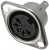 7-0253 5P, Разъем DIN 7, розетка на корпус 5pin, 1А