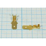 Клемма вилка, 4,8x0,5x6, 1-1,5мм2, латунь Клемма вилка, 4,8x0,5x6, 1-1,5мм2, латунь