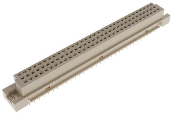 86094648114T55F1LF, Разъем DIN 41612, стиль C, прямой, 64 контакт(-ов), Гнездо, 2.54 мм, 2 ряда, a + c