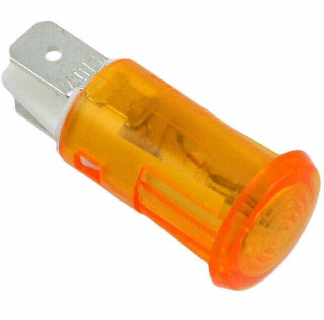 NL589C2A, LED Panel Mount Indicators Indicator Light Neon 110V Amber