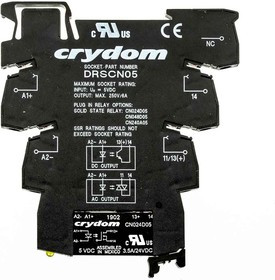 DRA-CN024D05, Solid State Interface Relay, 12 V dc Control, 3.5 A Load, DIN Rail Mount