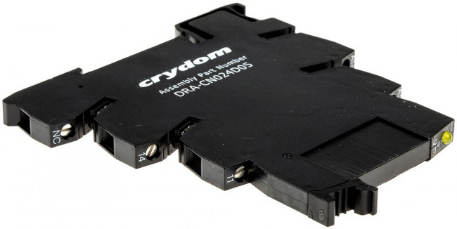 DRA-CN024D05, Solid State Interface Relay, 12 V dc Control, 3.5 A Load, DIN Rail Mount DRA-CN024D05, Solid State Interface Relay, 12 V dc Control, 3.5 A Load, DIN Rail Mount