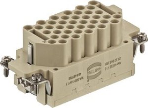 09322403101, Heavy Duty Power Connector Insert, 16A, Female, Han EEE HMC Series, 40 Contacts 09322403101, Heavy Duty Power Connector Insert, 16A, Female, Han EEE HMC Series, 40 Contacts