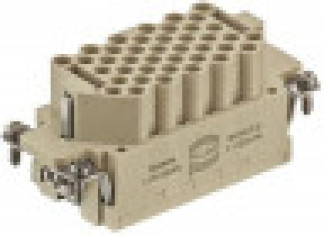 09322403101, Heavy Duty Power Connector Insert, 16A, Female, Han EEE HMC Series, 40 Contacts 09322403101, Heavy Duty Power Connector Insert, 16A, Female, Han EEE HMC Series, 40 Contacts