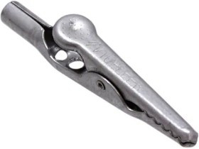 BU-60X, Crocodile Clip, Stainless Steel Contact, 10A, Natural