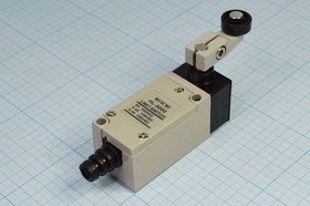 Переключатель концевой(путевой) 82x33 x33, 220В, 5А, (ON)-OFF-(ON), ролик, HL5000; №12531 ПКонц 82x33 x33\220\ 5\(ON)-OFF-(ON) \\рол\HL5000\