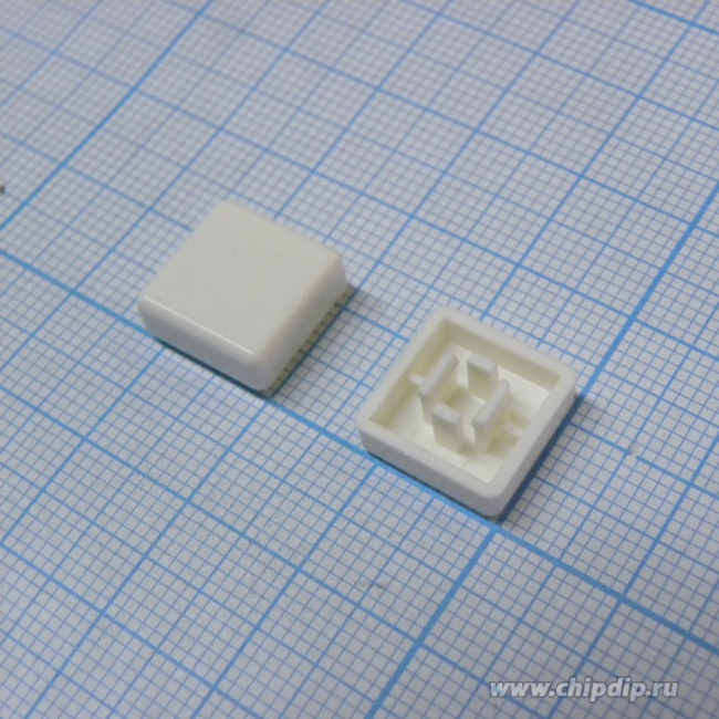 KTSC-21I, Switch Bezels / Switch Caps 12X12 SQ IVORY CAP