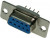 DPS-9F / DBB-9F, Разъем D-SUB, 9 контактов, розетка на плату