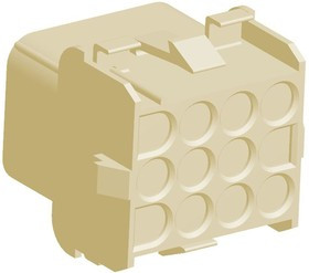 1-1863006-2, Universal MATE-N-LOK Female Connector Housing, 6.35mm Pitch, 12 Way, 3 Row 1-1863006-2, Universal MATE-N-LOK Female Connector Housing, 6.35mm Pitch, 12 Way, 3 Row