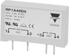 RP1A48D5, RP1 Series Solid State Relay, 5 A Load, PCB Mount, 530 V ac Load, 32 V dc Control