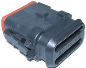 DT064S-CE13, Корпус Автомобильного Разъема, тонкие стенки, черный, Серия DT, Штекер, 4 вывод(-ов)