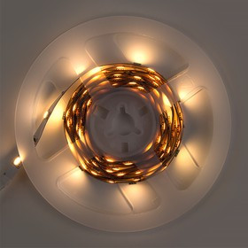 General Лента Светодиодная 3 метра с адаптером 7,2Вт 12В SMD5050 10мм 90 диодов 12 Лм/чип IP20 3000К Теплый белый свет 501621 GLS-5050-30-7.