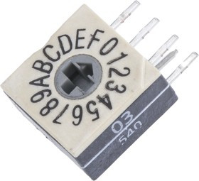 P60A703L508, 16 Way Through Hole DIP Switch