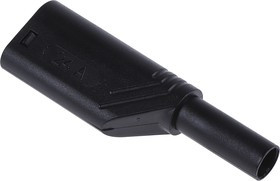 934099100, Black Male Banana Plug, 4 mm Connector, Screw Termination, 16A, 1000V, Nickel Plating 934099100, Black Male Banana Plug, 4 mm Connector, Screw Termination, 16A, 1000V, Nickel Plating