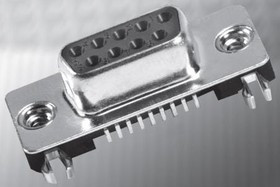 K202XHT-B25S-N, D-Sub Standard Connectors SMT D25 UL-SHT RT   F 2ND PCB-GR BR