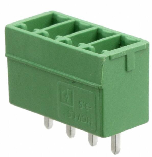 1843622, Pluggable Terminal Blocks 4 Pos 3.5mm pitch Through Hole Header