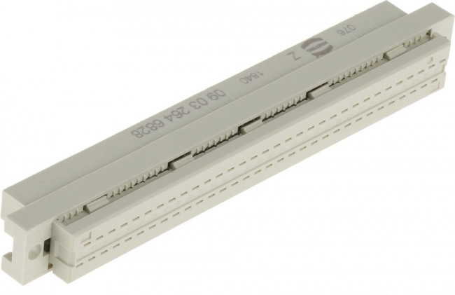 09 03 264 6828, Multipole socket C 64-p DIN 41612