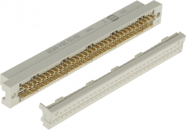 09 03 264 6828, Multipole socket C 64-p DIN 41612