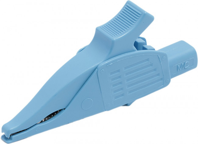 XDK-1033-23, Зажим "крокодил", 32А, 1кВDC, синий, Диап.захвата: макс.30мм