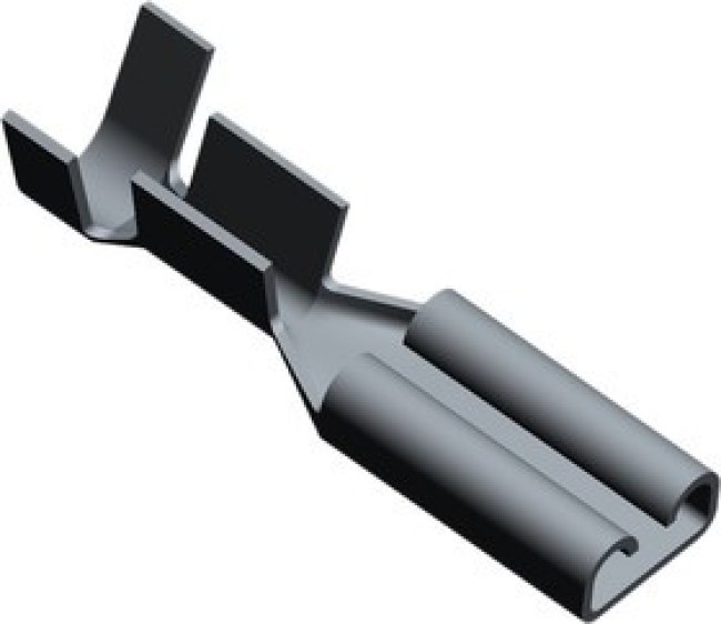 5-160555-2, Quick Disconnect Terminal 17-20AWG Brass RCP 16.9mm Tin T/R