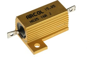 HS25 16R J, 16 25W Wire Wound Chassis Mount Resistor HS25 16R J ±5%