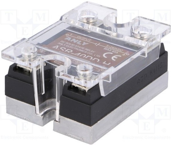 ASR-40DD-H, Реле: полупроводниковое, Uупр: 3-32ВDC, 40А, 5-240ВDC, Серия: ASR ASR-40DD-H, Реле: полупроводниковое, Uупр: 3-32ВDC, 40А, 5-240ВDC, Серия: ASR