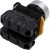 A204B-M1E20B, выключатель кнопочный черный без фиксации 2NO с контактами блоком 20-E10P