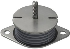 SF-30, Cylindrical M10 EPDM Rubber Anti Vibration Mount,76mm dia. Silicone +90A°C -20A°C
