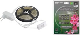Комплект светодиодной ленты SMD2835-60 LED/м-12 В-4,8 Вт/м-IP65-6000 К (5 м), 24 Вт TDM Комплект светодиодной ленты SMD2835-60 LED/м-12 В-4,8 Вт/м-IP65-6000 К (5 м), 24 Вт TDM