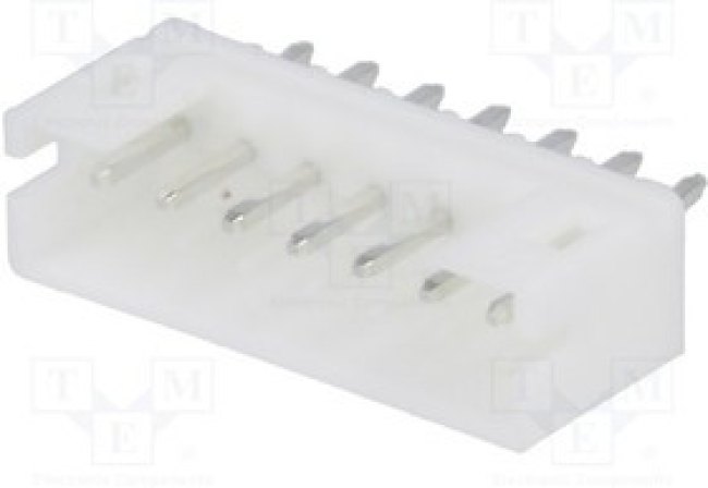 NXW-07, Гнездо, провод-плата, "папа", 2мм, PIN: 7, THT, 1А, луженые, -25-85°C