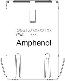 RJMG163118101NR, Modular Connectors / Ethernet Connectors RJ MAGNETIC CONN 10/100