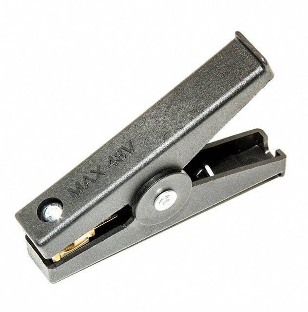 BU-108K-0, Зажим "крокодил" Кельвина; 50А; Диап.захвата: макс.32мм; черный