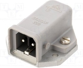 STASAP-200, Разъем: прямоугольный, ST, гнездо, "папа", PIN: 2, с кодировкой