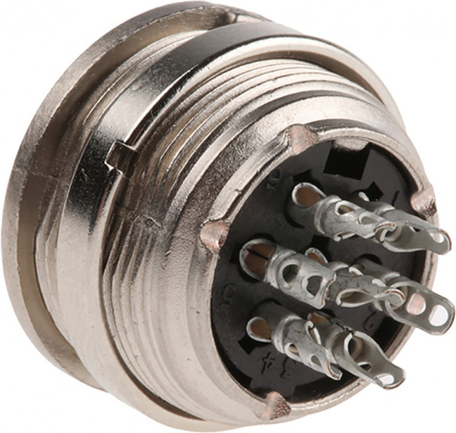 T 3478 000, Circular DIN Connectors 7P PANEL FEMALE