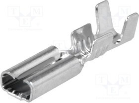 3769H08.68, Наконечник: плоская, 2,8мм, 0,8мм, "мама", 0,5-1мм2, обжим, прямой