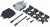 MHDTZK9-BK-K, Корпус: для разъемов D-Sub, D-Sub 9pin, D-Sub HD 15pin, прямой MHDTZK9-BK-K, Корпус: для разъемов D-Sub, D-Sub 9pin, D-Sub HD 15pin, прямой