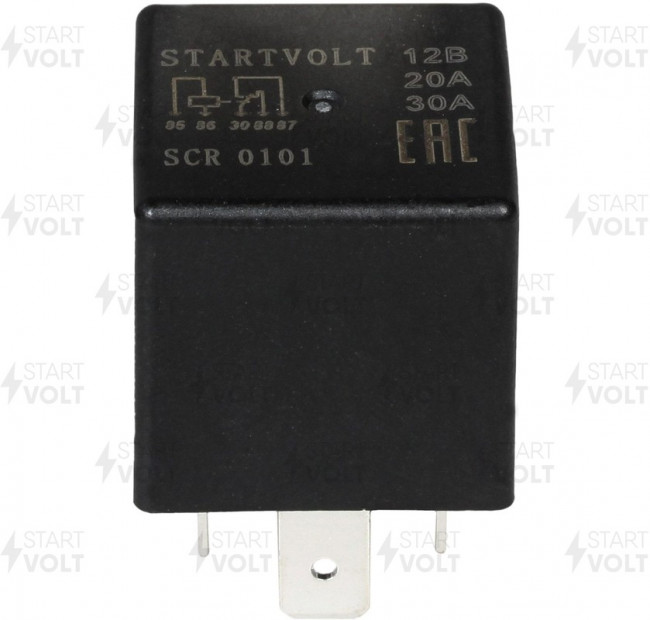 SCR 0101, Реле автомобильное 5 конт. 12V 20/30А (без кронштейна) (SCR 0101)