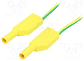 SLK425-E/N-10020, Измерительный провод, 32А, с осевым гнездом 4мм, Дл: 1м