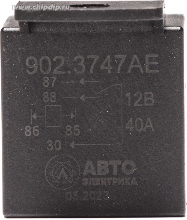 Реле 902.3747 АЕ (ан.752.3777, 982.3777-001) 5-конт. с кроншт. (40А 12В) АвтоЭлектрика
