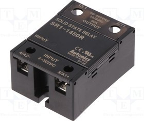 SR1-1450R, Реле: полупроводниковое, Uупр: 4-30ВDC, 50А, 48-480ВAC, винтами