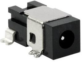 PJ-032H-SMT-TR, DC Power Connectors 0.65 x 2.8 mm, 2.5 A, Horizontal, Surface Mount (SMT), Shielded, Dc Power Jack Connector