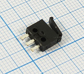 Микропереключатель, рычаг 8мм, концевой переключатель; № 2278 ПКонц 8 x 3 x 6\ 30\ 0,1\ON-(ON)\\L8\S