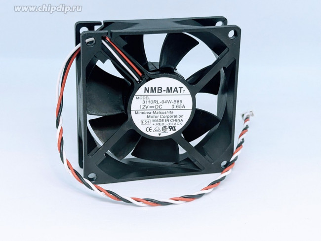 Вентилятор NMB-MAT 3110RL-04W-B89 12V 0.65A 80x25 3pin