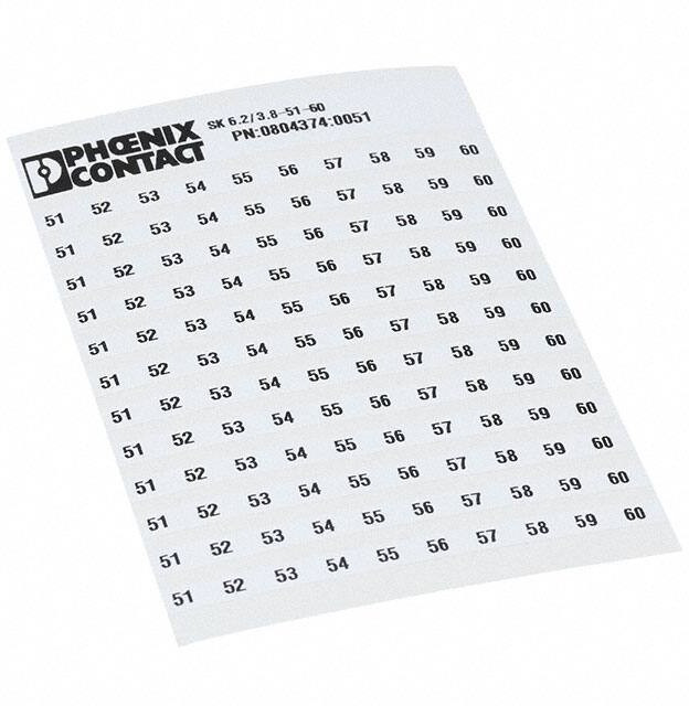 0804374:0051, Terminal Block Tools & Accessories SK 6,2/3,8 FORTL.ZAHLEN 51-60 0804374:0051, Terminal Block Tools & Accessories SK 6,2/3,8 FORTL.ZAHLEN 51-60
