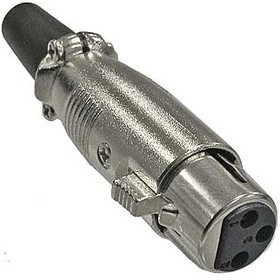 TD-393, Разъем микрофонный XLR, гнездо 3-х полюсное на кабель